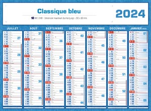 Calendriers publicitaires, Classique Couleurs 1