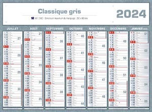 Calendriers publicitaires, Classique Couleurs 5