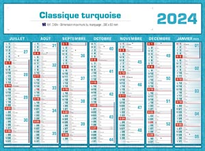 Calendriers publicitaires, Classique Couleurs 7