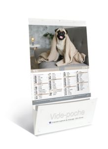 Calendriers publicitaires vide poches chats chiens, Chats et Chiens 1