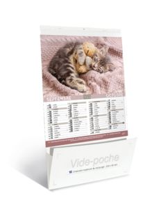 Calendriers publicitaires vide poches chats chiens, Chats et Chiens 3