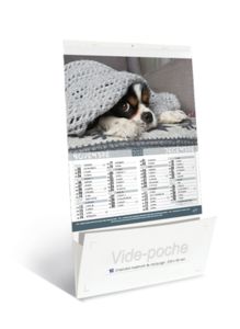 Calendriers publicitaires vide poches chats chiens, Chats et Chiens 4