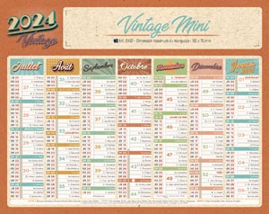 Mini calendrier publicitaire, Vintage Mini 1