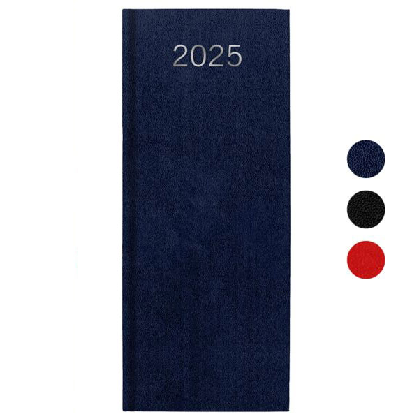 Agenda personnalisable entreprise : Agenda entreprise caisse long Bleu marine