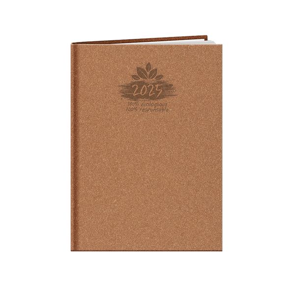 Agenda personnalisé semainier : Agenda personnalisé Eco medium Marron 3