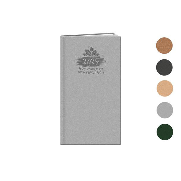 Agenda publicitaire de poche : Agenda publicitaire Eco small Gris Clair