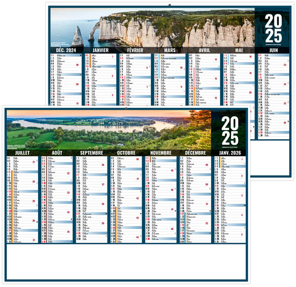 Calendrier personnalisable liberté normandie 2025