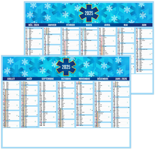 Calendrier personnalisable matthieu 2025