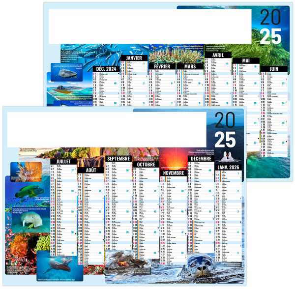 Calendrier personnalisé nature 2025