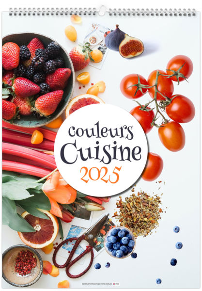 Calendrier publicitaire couleurs cuisine 2025
