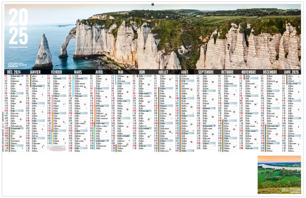 Calendrier publicitaire libre choix normand 2025