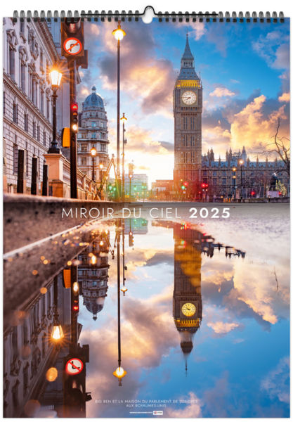 Calendrier publicitaire miroir du ciel 2025