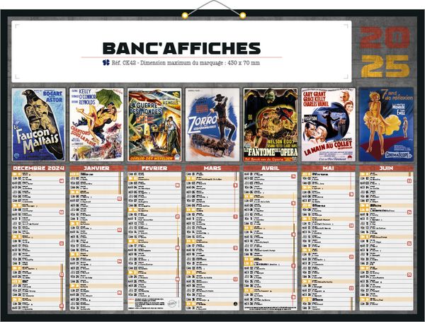 Calendrier publicitaire personnalisé affiches pub, Affibanque