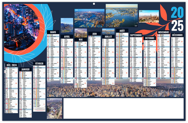 Calendrier publicitaire richesses 2025