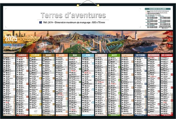 Calendriers entreprise, Maxi Aventures