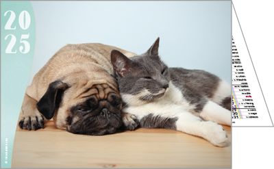 Calendriers publicitaires poches animaux, Nos amis