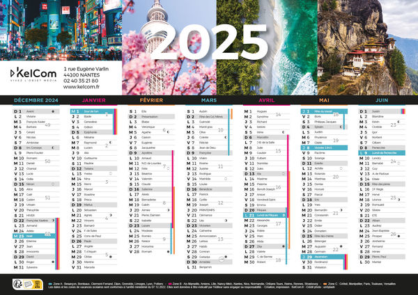 Voyages - Calendrier Personnalisé
