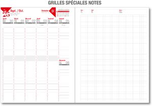 Agenda personnalisé 100% perso : Agenda personnalisé couverture rigide reliure dos carré collé Toutes 12