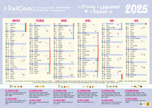 Fruits et Légumes - Calendrier personnalisé