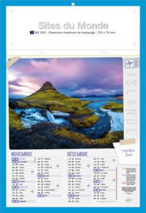 Bloc calendrier publicitaire illustré, Sites du Monde 4