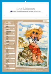 Bloc calendriers publicitaire enfants, Les Mômes 1