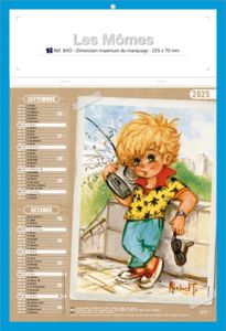 Bloc calendriers publicitaire enfants, Les Mômes 3
