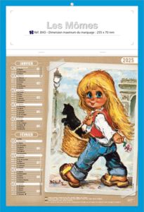 Bloc calendriers publicitaire enfants, Les Mômes 5