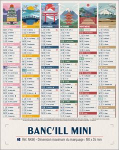 Calendrier bancaire Banc'ill Mini publicitaire 1