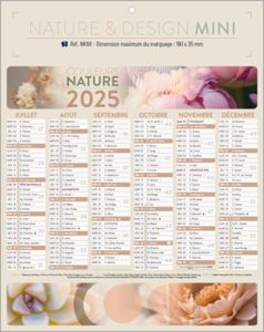 Calendrier bancaire Evasion Mini publicitaire 1