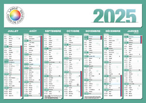 Calendrier bancaire personnalisé : Calendrier A4 1