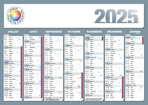 Calendrier bancaire personnalisé : Calendrier A4 5