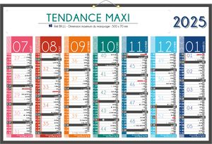 Calendrier bancaire Tendance Maxi publicitaire 1