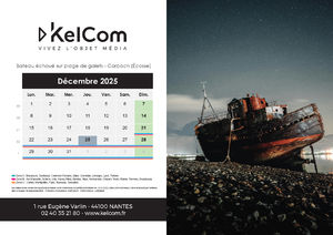 Calendrier Personnalisé Carré 21.0 x 14.8 cm 4