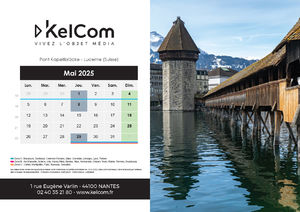 Calendrier Personnalisé Carré 21.0 x 14.8 cm 9