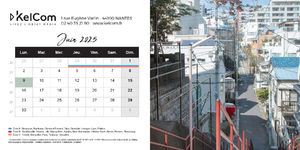 Calendrier chevalet personnalisé 10.5 x 21 cm 10