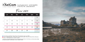 Calendrier chevalet personnalisé 10.5 x 21 cm 6