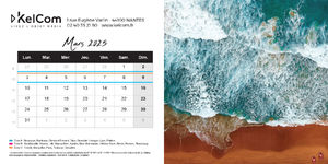 Calendrier chevalet personnalisé 10.5 x 21 cm 7