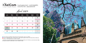 Calendrier chevalet personnalisé 10.5 x 21 cm 8