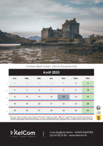 Calendrier chevalet personnalisé Colonne 14.8 x 21 cm 12