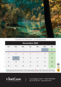 Calendrier chevalet personnalisé Colonne 14.8 x 21 cm 3