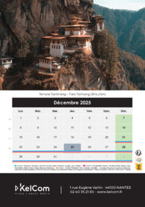 Calendrier chevalet personnalisé Colonne 14.8 x 21 cm 4