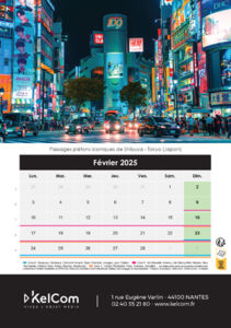 Calendrier chevalet personnalisé Colonne 14.8 x 21 cm 6