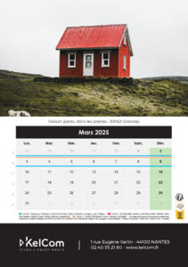 Calendrier chevalet personnalisé Colonne 14.8 x 21 cm 7