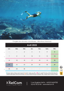 Calendrier chevalet personnalisé Colonne 14.8 x 21 cm 8
