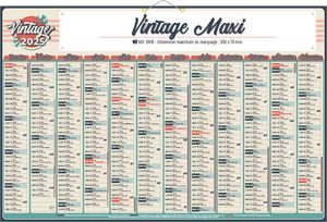 Calendrier de banque, Vintage
