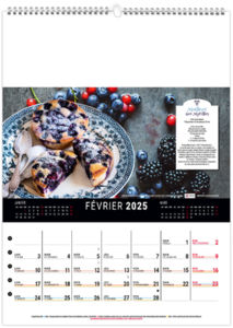 Calendrier mural couleurs cuisine 2025 1