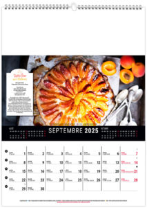 Calendrier mural couleurs cuisine 2025 8