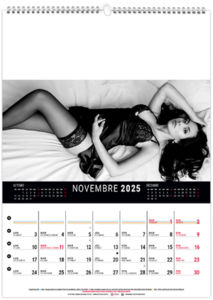 Calendrier mural lingerie 2025 10