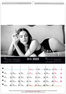 Calendrier mural lingerie 2025 4