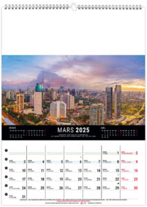Calendrier mural mégalopolis 2025 2